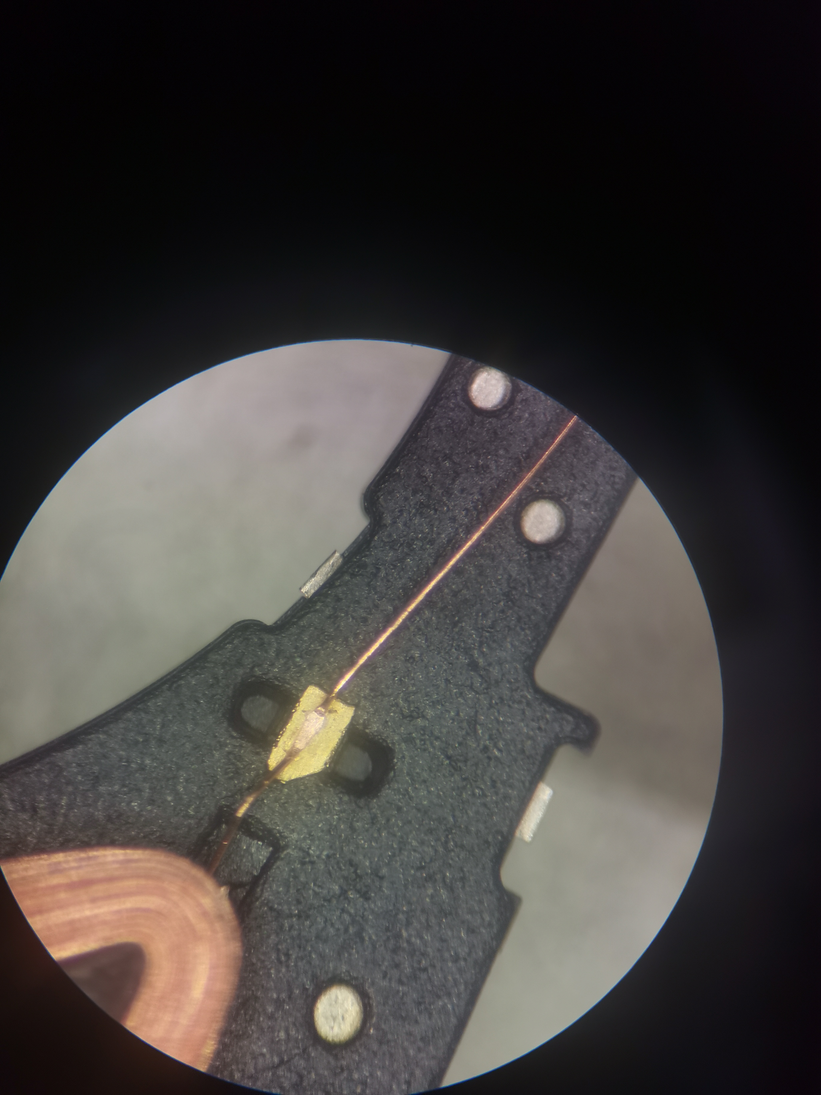 充电线圈漆包线热压焊接工艺样品