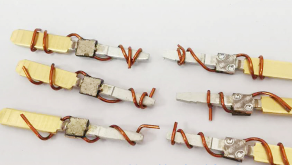 漆包线与铜端子焊接工艺样品