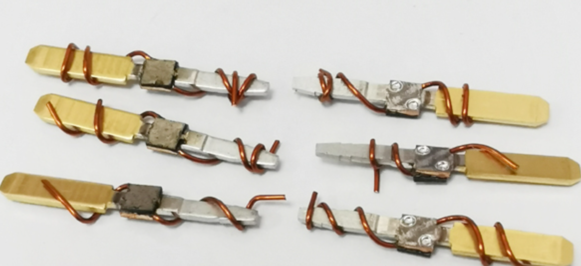 漆包线与铜端子焊接工艺样品