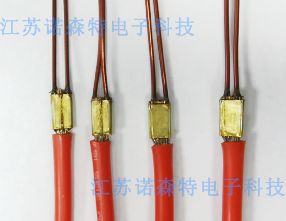 电机漆包线束铜套热熔焊接工艺样品