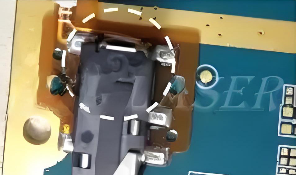 激光锡膏焊接样品